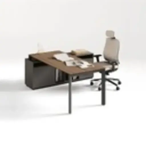 [E-COM06] Corner Desk Right Sit
